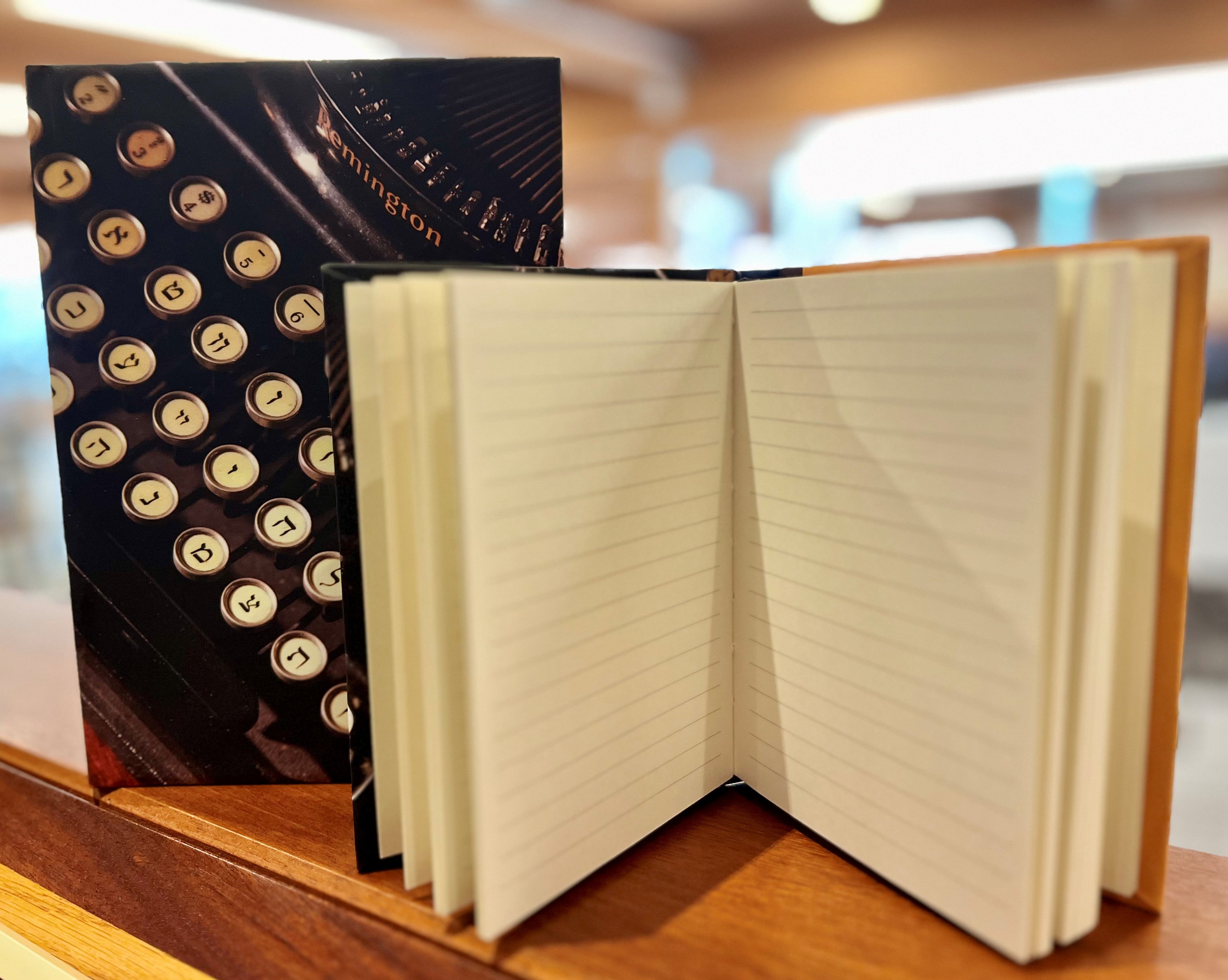 Yiddish Typewriter Lined Journal