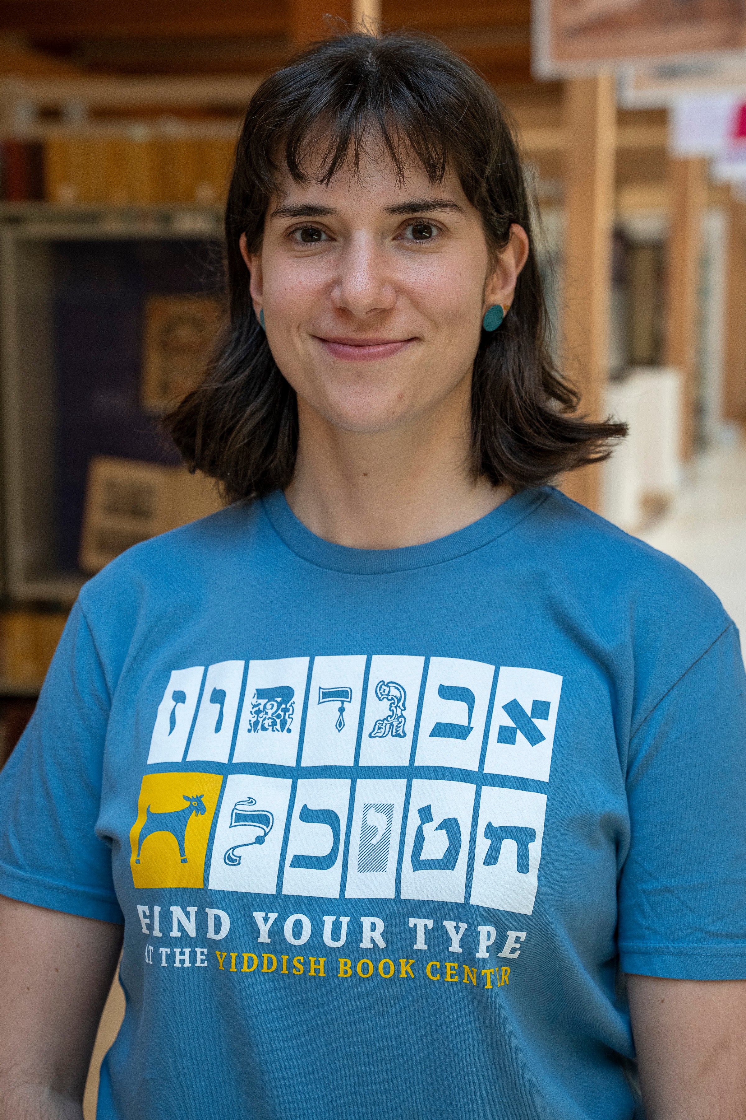 "Find your Type" Yiddish Book Center T-shirt