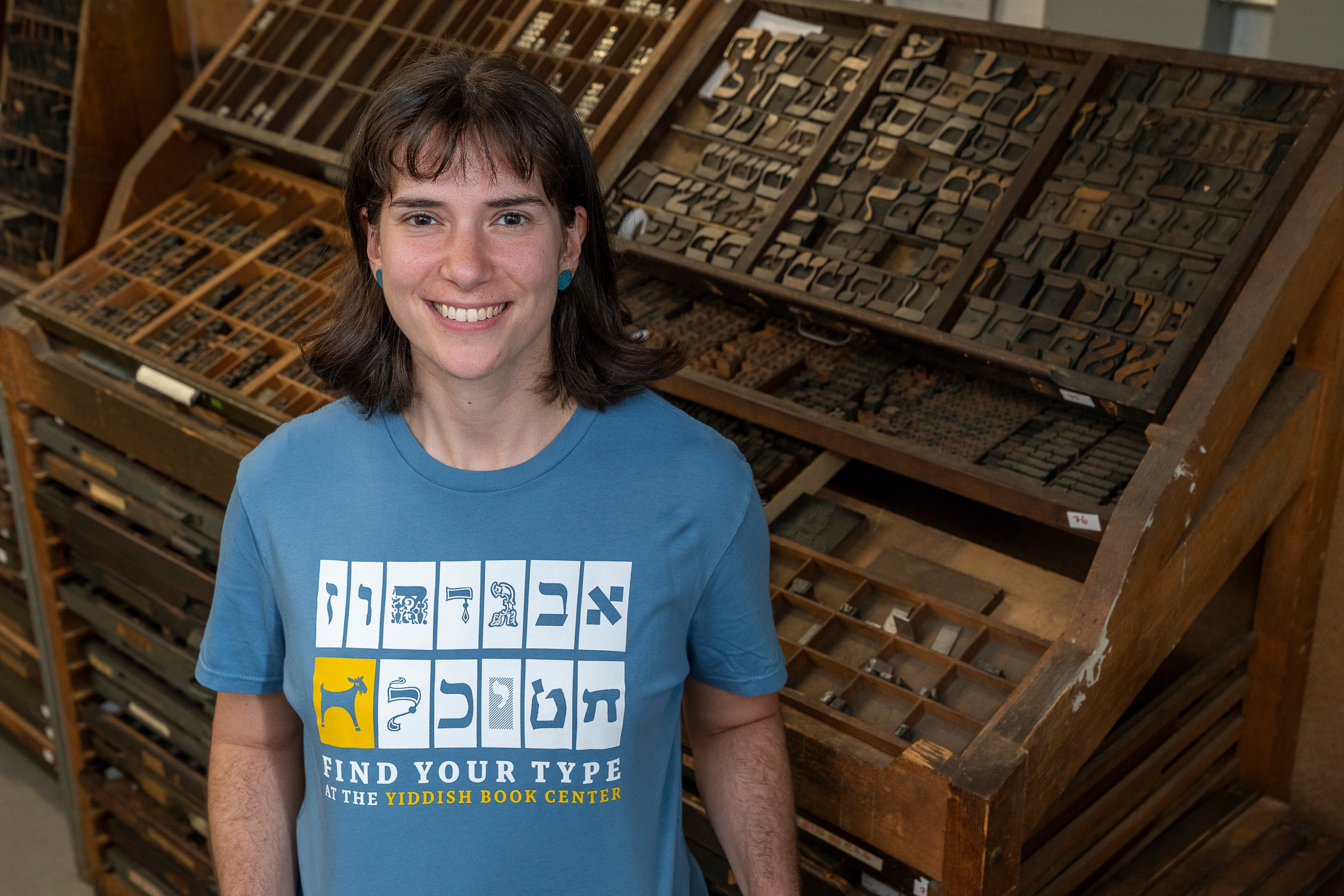 "Find your Type" Yiddish Book Center T-shirt