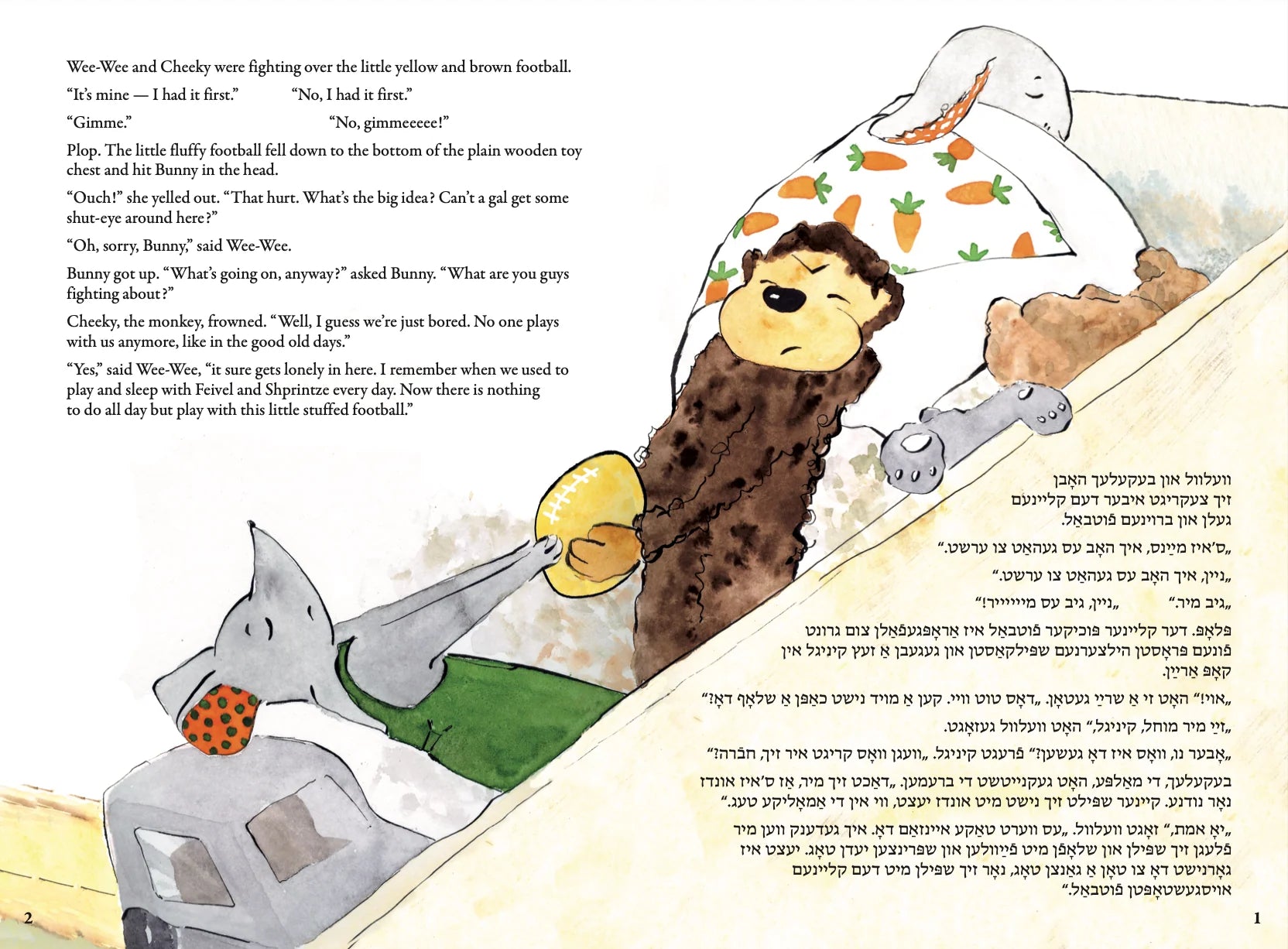 The Old Toy Chest by Esther Himelstein Bilingual edition