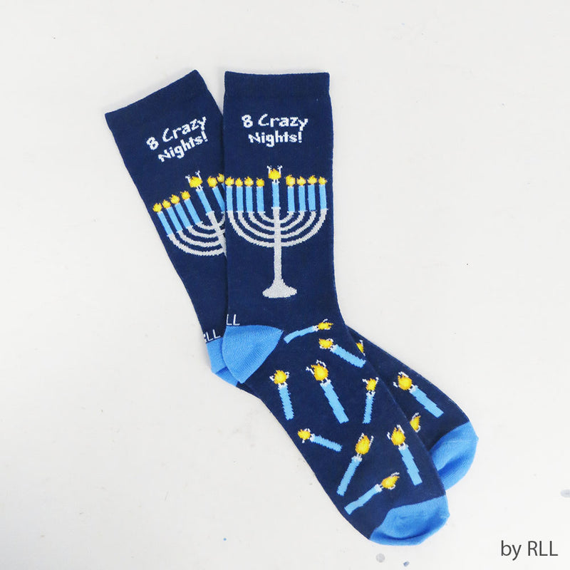 Eight Crazy Nights Adult Crew Socks