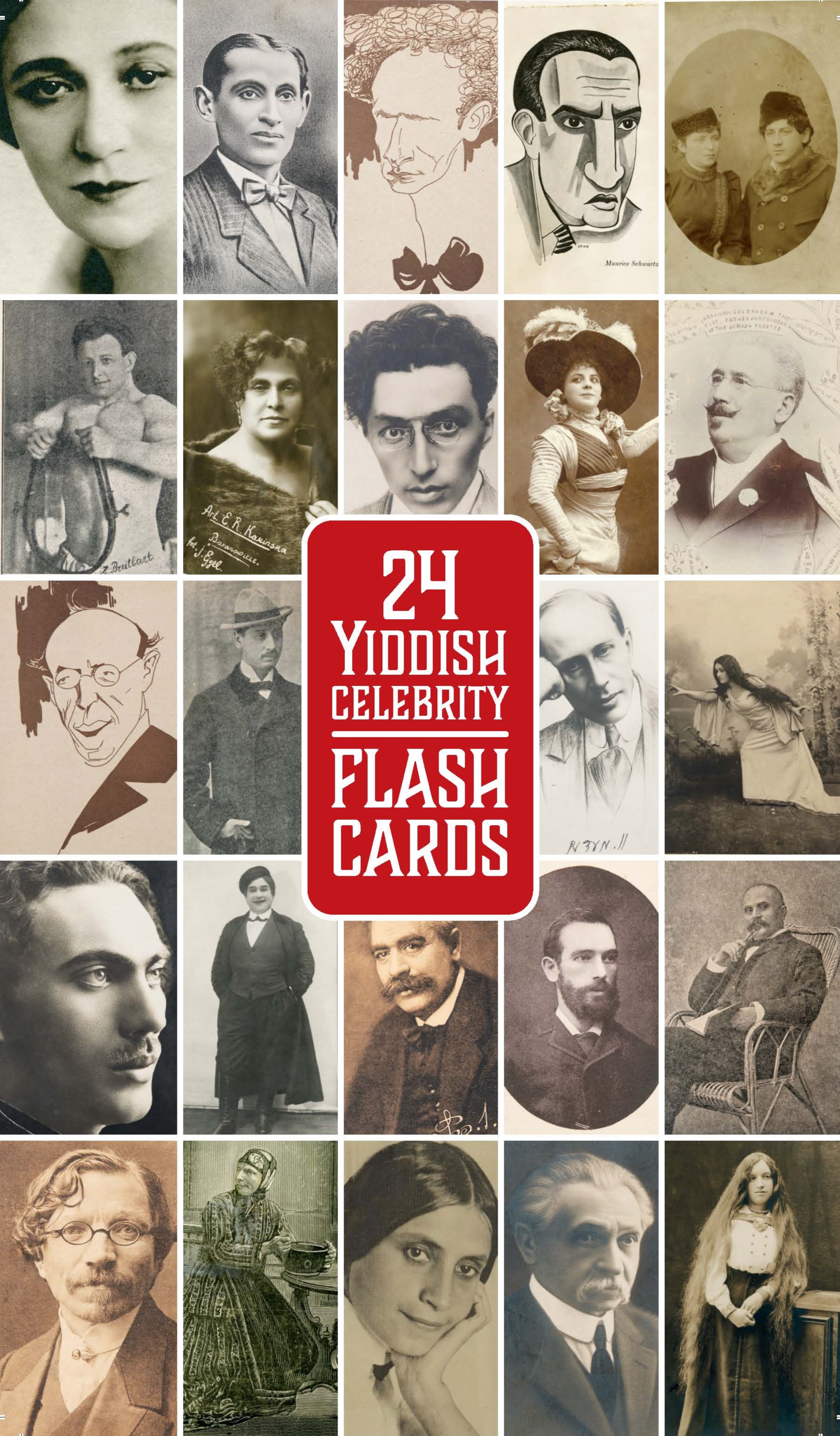 Yiddish Celebrity Flash Cards