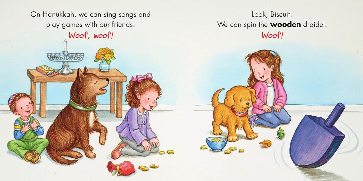 Biscuit's Pet & Play Hanukkah: A Touch & Feel Book: A Hanukkah Holiday Book for Kids by Alyssa Satin Capucilli