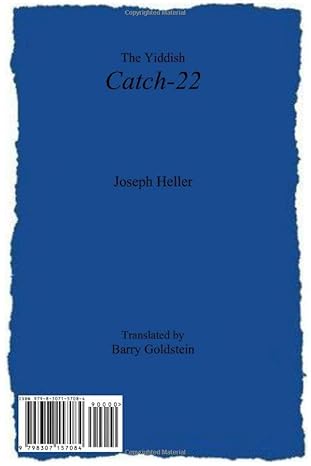 Catch-22 Yiddish edition by Joseph Heller