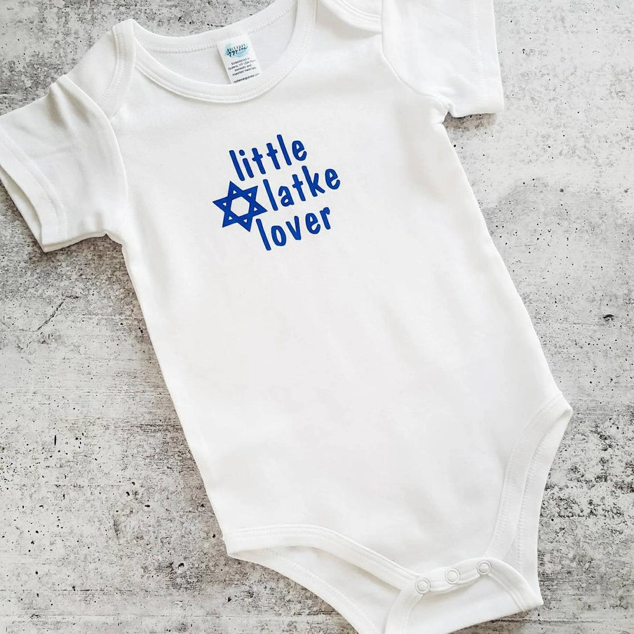 Little Latke Lover Chanukah Baby Onesie