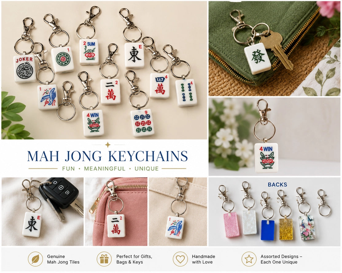 Mahjong Tile Keychain