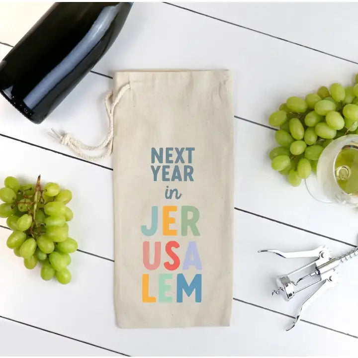 Next Year in Jerusalem Passover Wine Bag