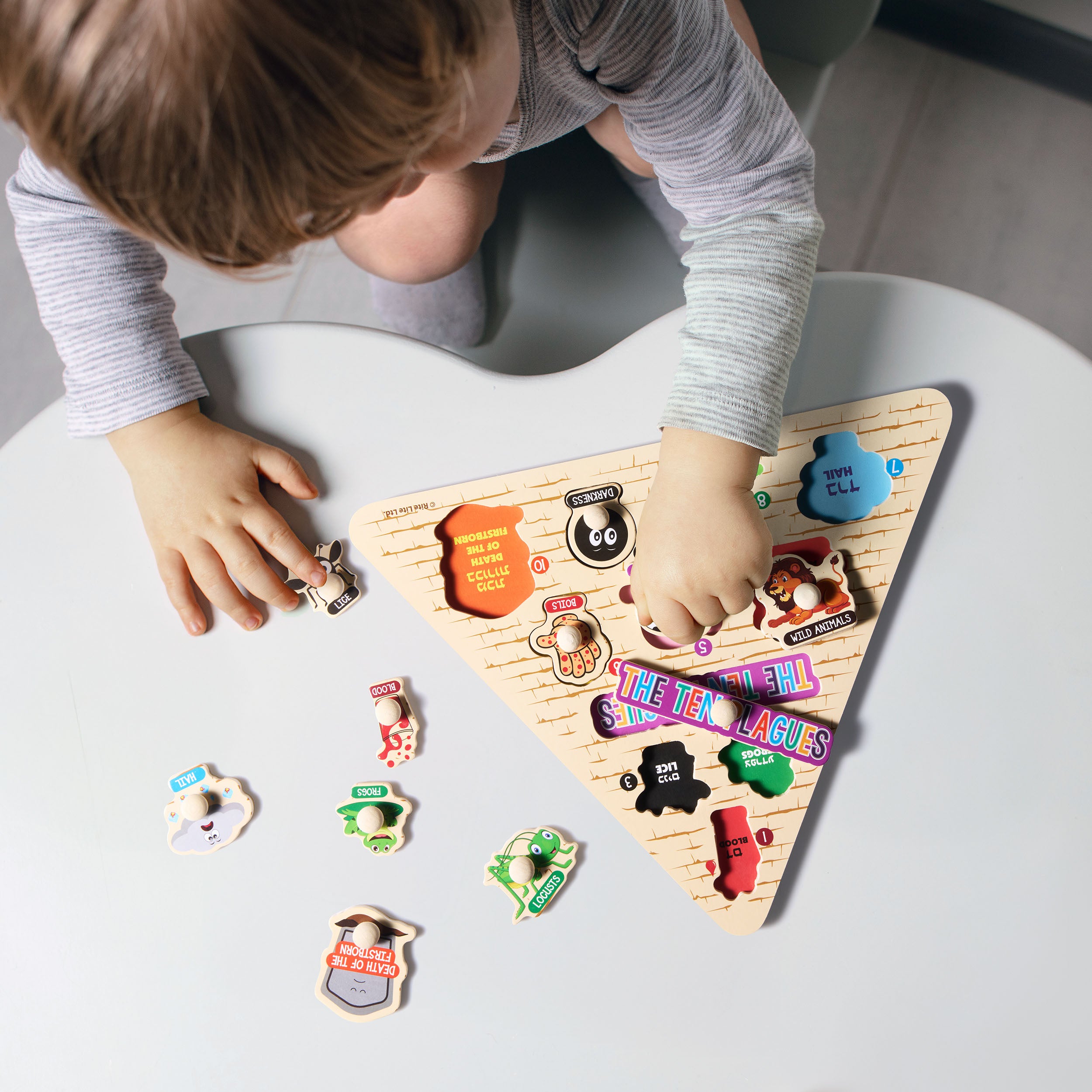 Passover 10 Plagues Pyramid Shaped Puzzle