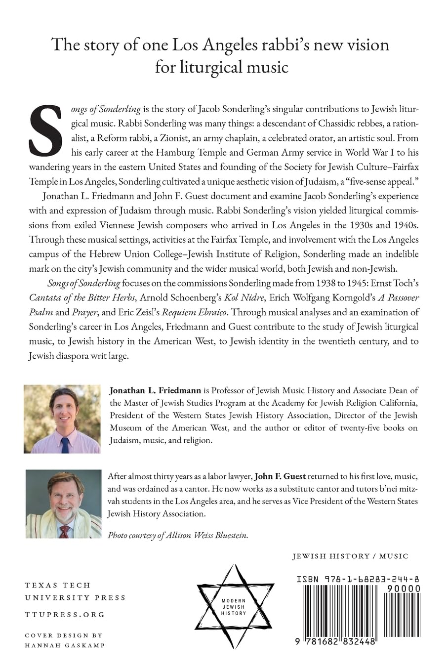 Songs of Sonderling: Commissioning Jewish Émigré Composers in Los Angeles, 1938–1945 by Jonathan L. Friedmann and John F. Guest