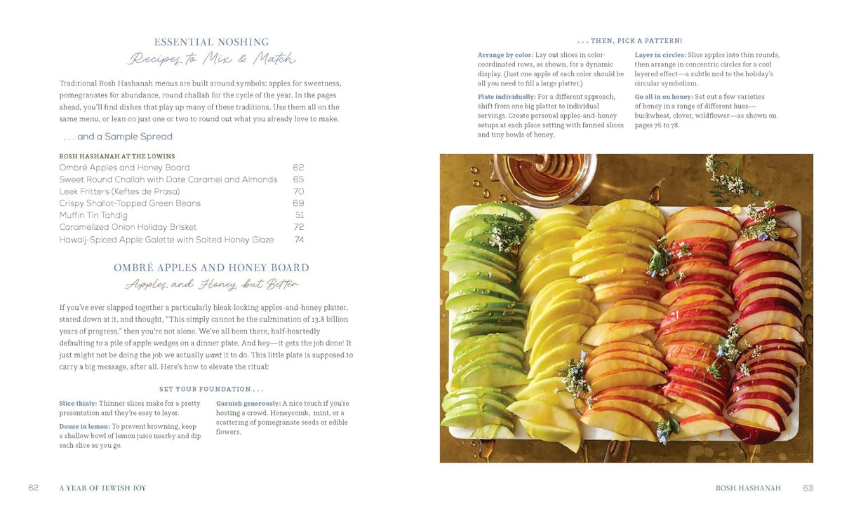 A Year of Jewish Joy: Inspired Recipes, Rituals, and Traditions for Beautiful Celebrations by Rebekah Lowin