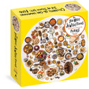 The 100 Most Jewish Foods 500-Piece Circular Puzzle