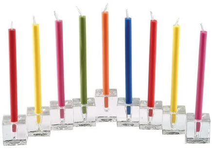 9 Glass Cubes Menorah