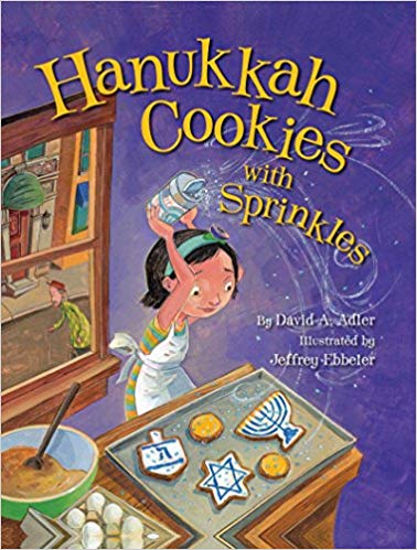 Hanukkah Cookies with Sprinkles by David Adler