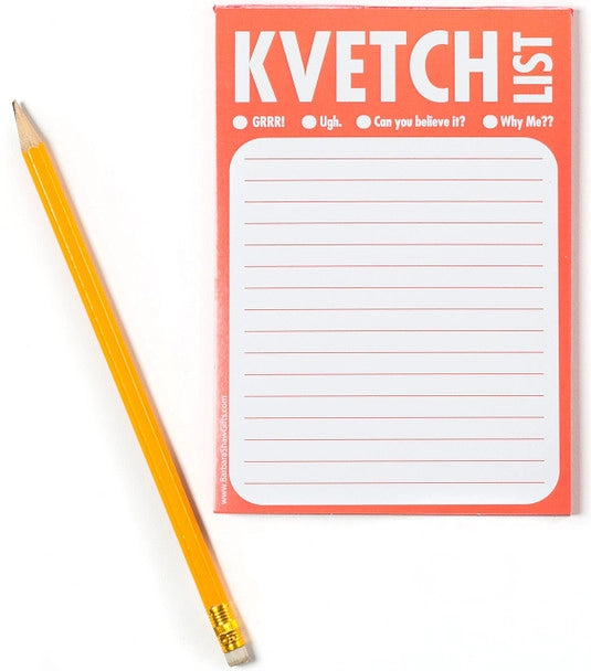 Kvetch Yiddish Magnetic Notepad