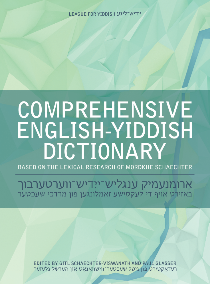 Schaechter Comprehensive English-Yiddish Dictionary by Mordkhe Schaechter