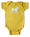 A Yellow Onesie with Goat Logo
