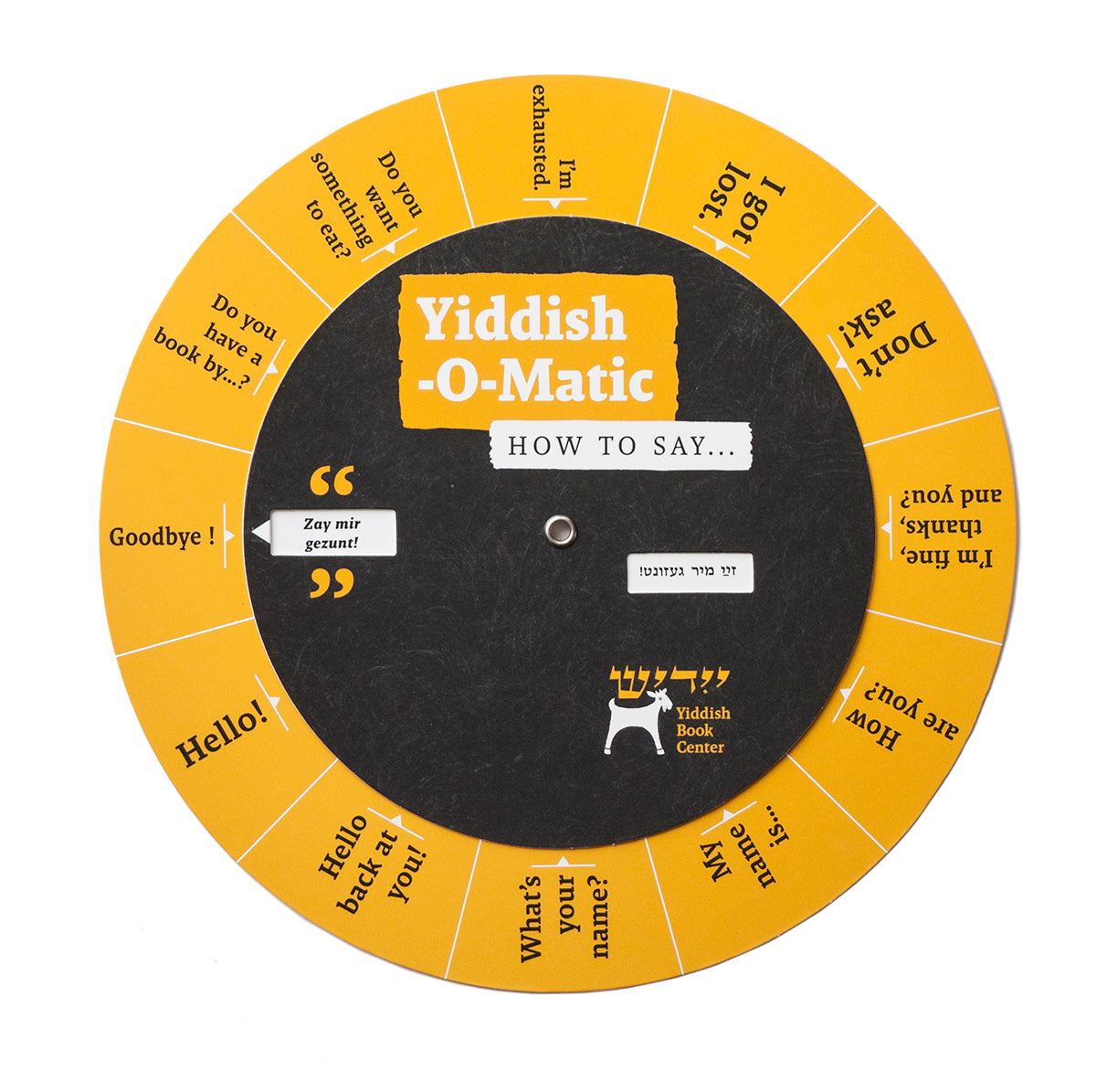 Yiddish-O-Matic Phrase Wheel