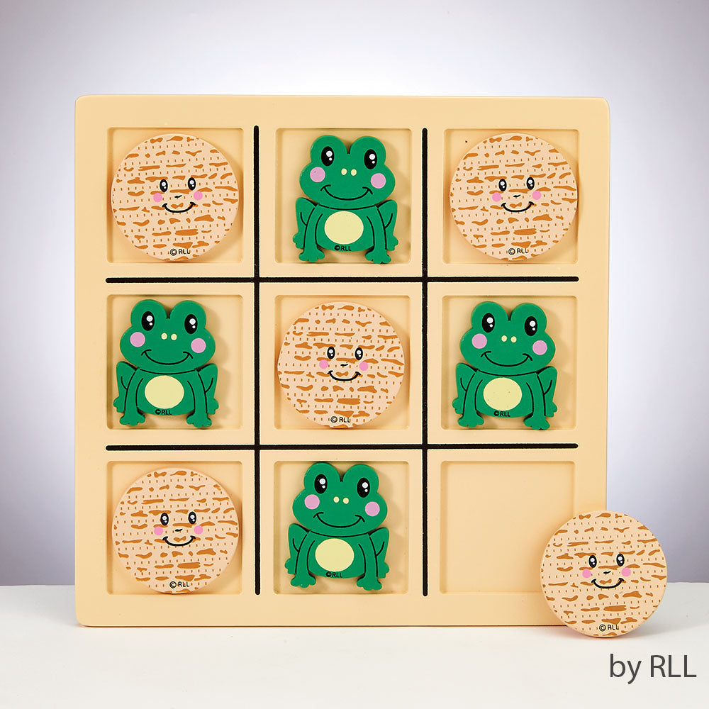 Passover Tic-Tac-Toad Wooden Game