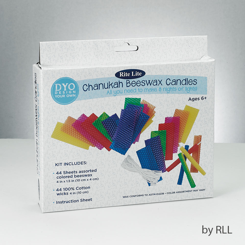 Design Your Own Chanukah Beeswax Candles Kit