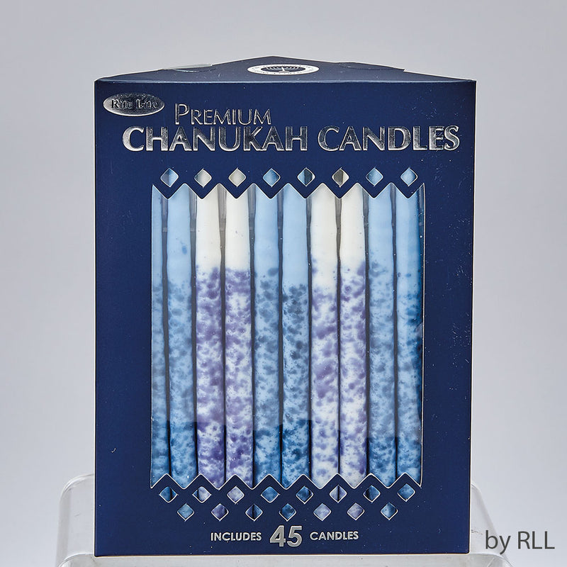 Premium Chanukah Candles Multicolor