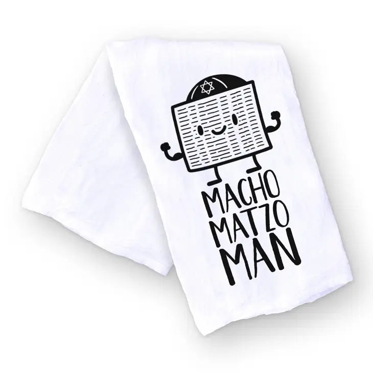 Macho Matzo Man Holiday Kitchen Towel