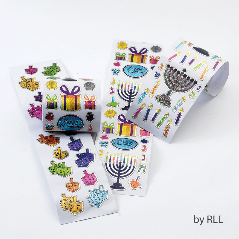 Box of Chanukah Prismatic Stickers