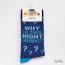 Passover Adult Crew Socks "Why is this night different?"