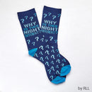 Passover Adult Crew Socks "Why is this night different?"